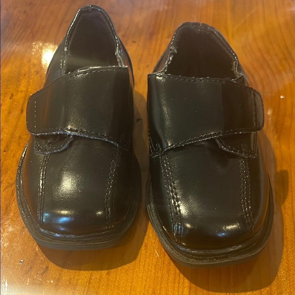 Classic Black Kids Dress Shoes